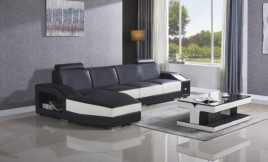 Duncan - Leather Sofa Lounge Set